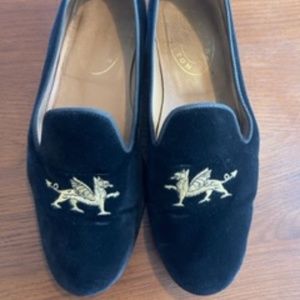Stubbs & Wooton Black Loafers W/ Griffin Size12